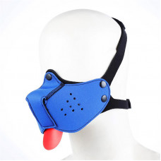 Bozal de Perro de Neopreno Desmontable y Ajustable Azul