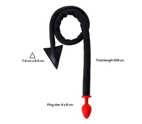 Plug Anal con Cola de Diablo Devil Tail