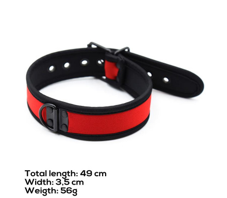 Collar de Neopreno Ajustable Rojo