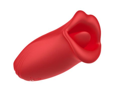 Ember Masajeador Forma Boca con Lameteo y Vibración USB Silicona