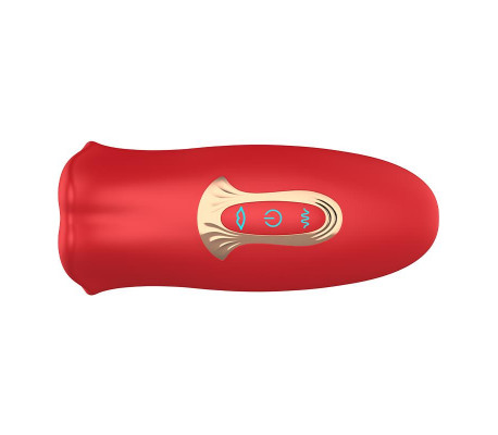 Ember Masajeador Forma Boca con Lameteo y Vibración USB Silicona