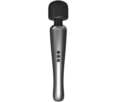 Graphity Wand Masajeador High-Tech Súper Potente Inalámbrico USB Color Grafito Silicona