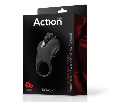 Rower Anillo Vibrador con Lengua Rotadora