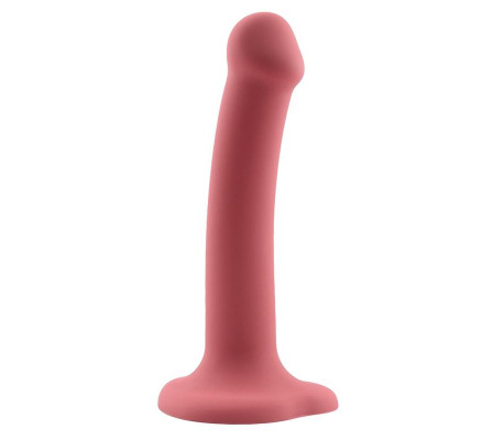 Bouncy Dildo Silicona Líquida Hiper Flexible 7.5 - 19 cm Talla L Burgundy