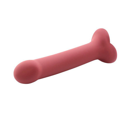 Bouncy Dildo Silicona Líquida Hiper Flexible 7.5 - 19 cm Talla L Burgundy