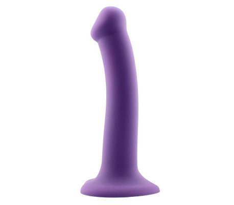 Bouncy Dildo Silicona Líquida Hiper Flexible 6.5 - 16.5 cm Talla S Púrpura