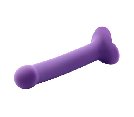 Bouncy Dildo Silicona Líquida Hiper Flexible 6.5 - 16.5 cm Talla S Púrpura