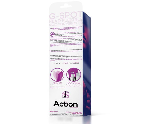No. Ten Vibrador Hiper-Flexible Punto-G USB Magnético Silicona