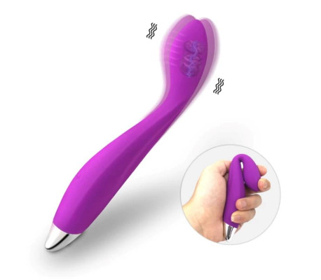 No. Ten Vibrador Hiper-Flexible Punto-G USB Magnético Silicona