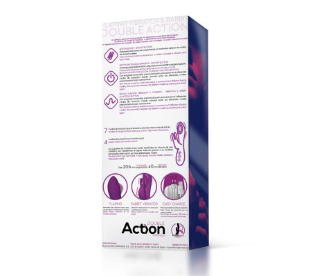 No. Eleven Vibrador con Conejito, Punto G y Fución de Pulsación USB Margnético Silicona