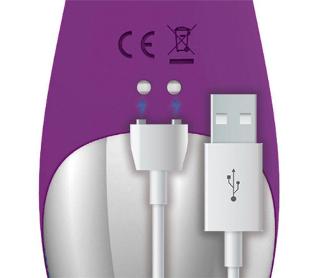 No. Eleven Vibrador con Conejito, Punto G y Fución de Pulsación USB Margnético Silicona