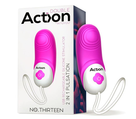No. Thirteen Estimulador 2 in 1 con Vibración y Pulsación