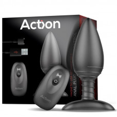 Asher Plug Anal con Control Remoto USB Magnético Negro