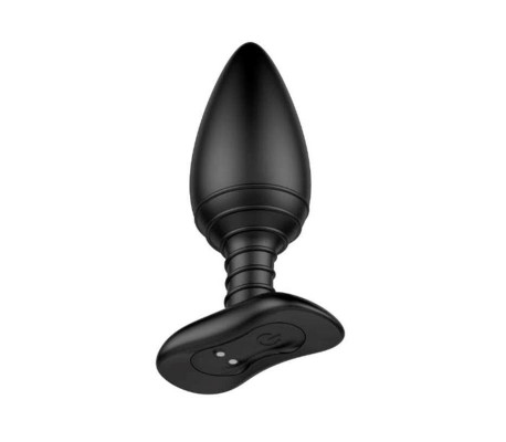 Asher Plug Anal con Control Remoto USB Magnético Negro