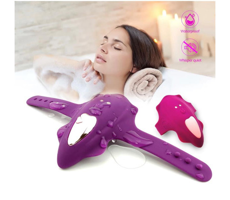No. Seventeen Estimulador de Braguita Control Remoto USB Magnético Púrpura