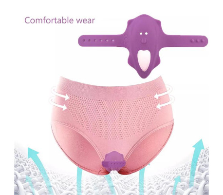 No. Seventeen Estimulador de Braguita Control Remoto USB Magnético Púrpura