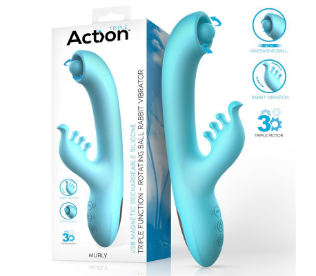 Murly Soft Massaging Ball 360º con Vibración Doble - 3 Motores