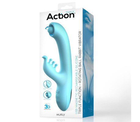 Murly Soft Massaging Ball 360º con Vibración Doble - 3 Motores