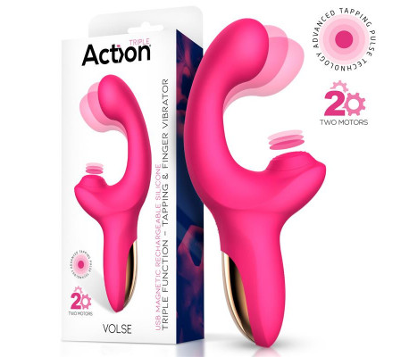 Volse Vibrador Triple Función con Finger y Pulsación Tapping