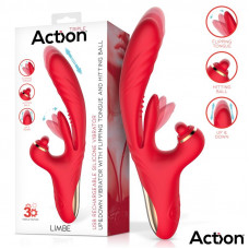 Limbe Vibrador con Lengua Flip-Flap, Bola Percutora y Up and Down