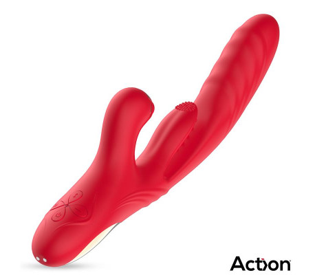 Limbe Vibrador con Lengua Flip-Flap, Bola Percutora y Up and Down