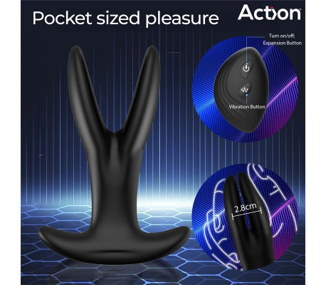 Pinsy Plug Anal Expandible con Control Remoto