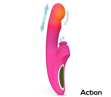 Enles Vibrador con Beating Ball, Thrusting y Función de Calor