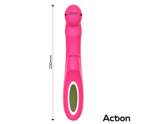 Enles Vibrador con Beating Ball, Thrusting y Función de Calor