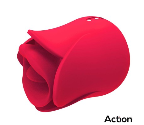 Meryl Estimulador Vibrador de Rosa con Lengua 2 Motores