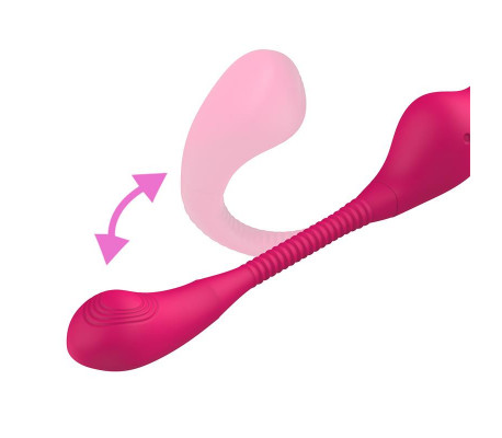 No. TwentyThree Vibrador Doble con Pulsación y Thrusting Flexible 180º