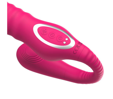 No. TwentyThree Vibrador Doble con Pulsación y Thrusting Flexible 180º