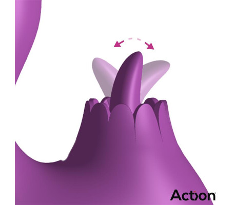 Toka Vibrador con Oscilación 360º y Lengua Estimuladora