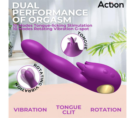 Toka Vibrador con Oscilación 360º y Lengua Estimuladora