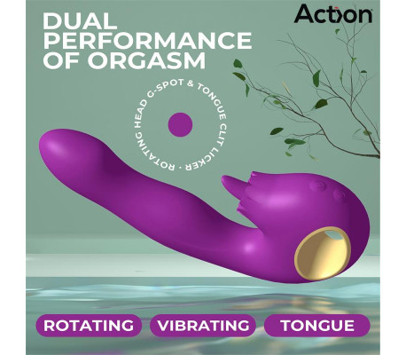 Toka Vibrador con Oscilación 360º y Lengua Estimuladora