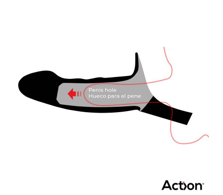 Arnés Strap-on con Dildo Hueco Silicona Premium Talla L