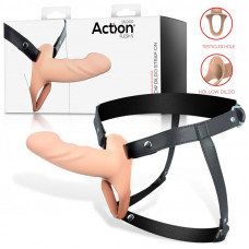 Arnés Strap-On con Dildo Hueco Silicona Premium Talla S