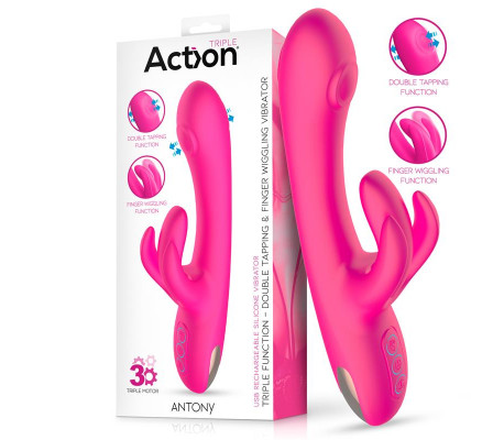 Antony Vibrador con Double Tapping y Función Finger