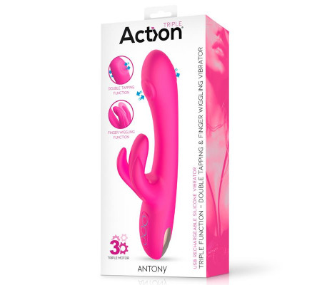 Antony Vibrador con Double Tapping y Función Finger