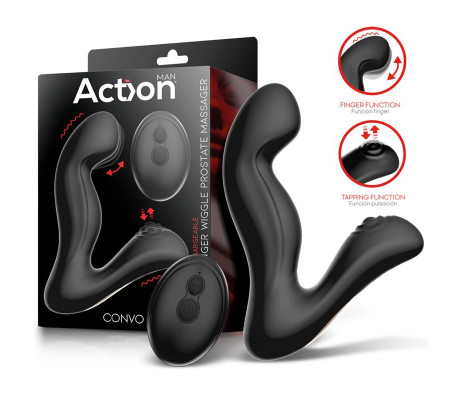 Convo Prostate Stimulator with Tapping and Finger Wiggle Function