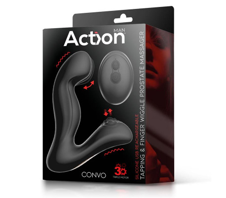 Convo Prostate Stimulator with Tapping and Finger Wiggle Function