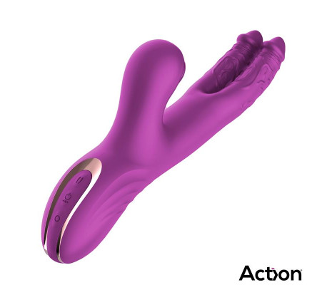 Nico Vibrador con Dildos Alternantes y Bola Percutora 4 Motores