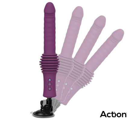 Roxer Sex Machine con Vibración, Thrusting, Efecto Calor y Control Remoto