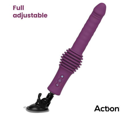 Roxer Sex Machine con Vibración, Thrusting, Efecto Calor y Control Remoto