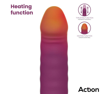 Roxer Sex Machine con Vibración, Thrusting, Efecto Calor y Control Remoto