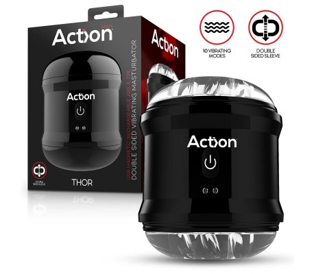 Thor Masturbador con Vibración Doble Orificio