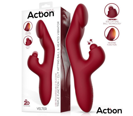 Velter Soft Clit Hitting Ball con Vibración y Efecto Calor