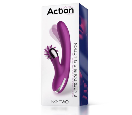 No. Two Vibrador Movimiento Finger y Rueda Estimuladora