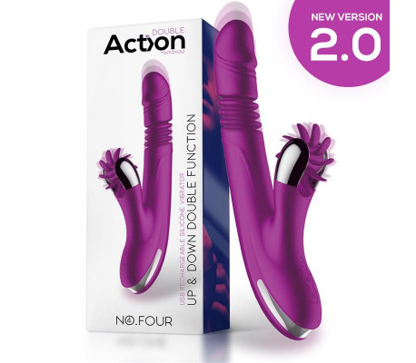 No. Four Vibrador Up and Down y Rueda Estimuladora
