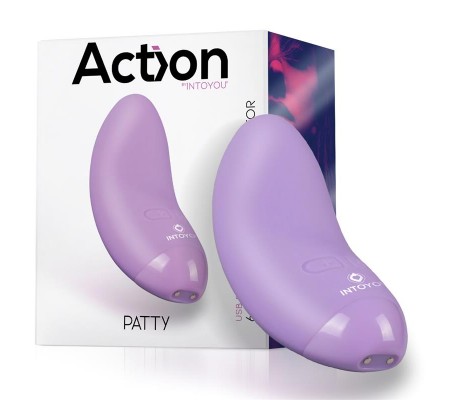 Patty Mini Masajeador Silicona USB Púrpura