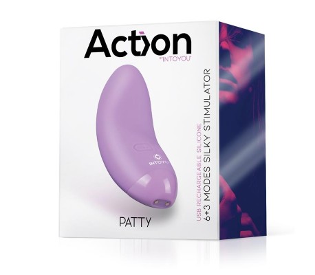 Patty Mini Masajeador Silicona USB Púrpura